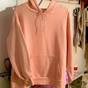 Pink Puma Hoodie - Never Worn Size Small fits like a Large